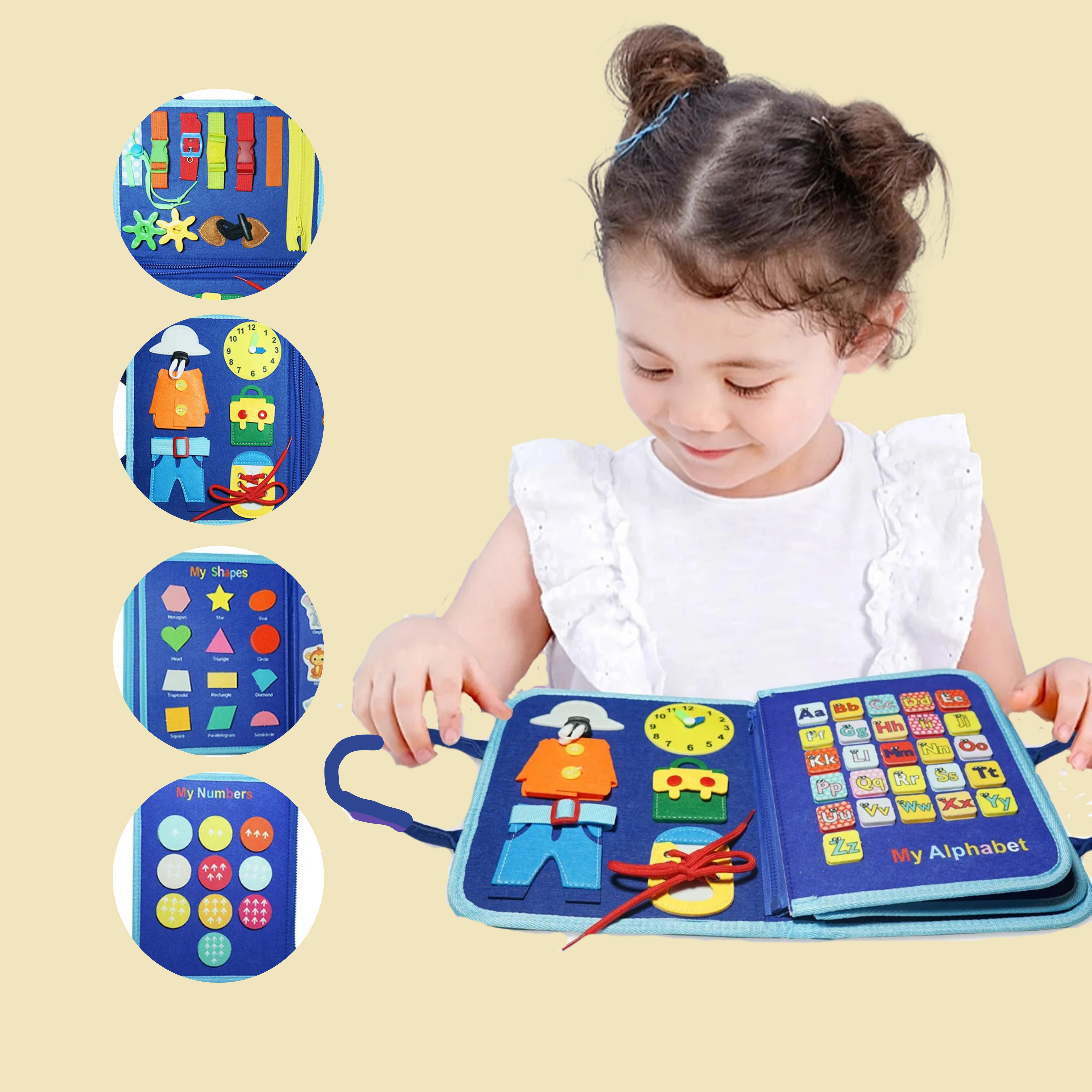Busy Board - Dino Blue